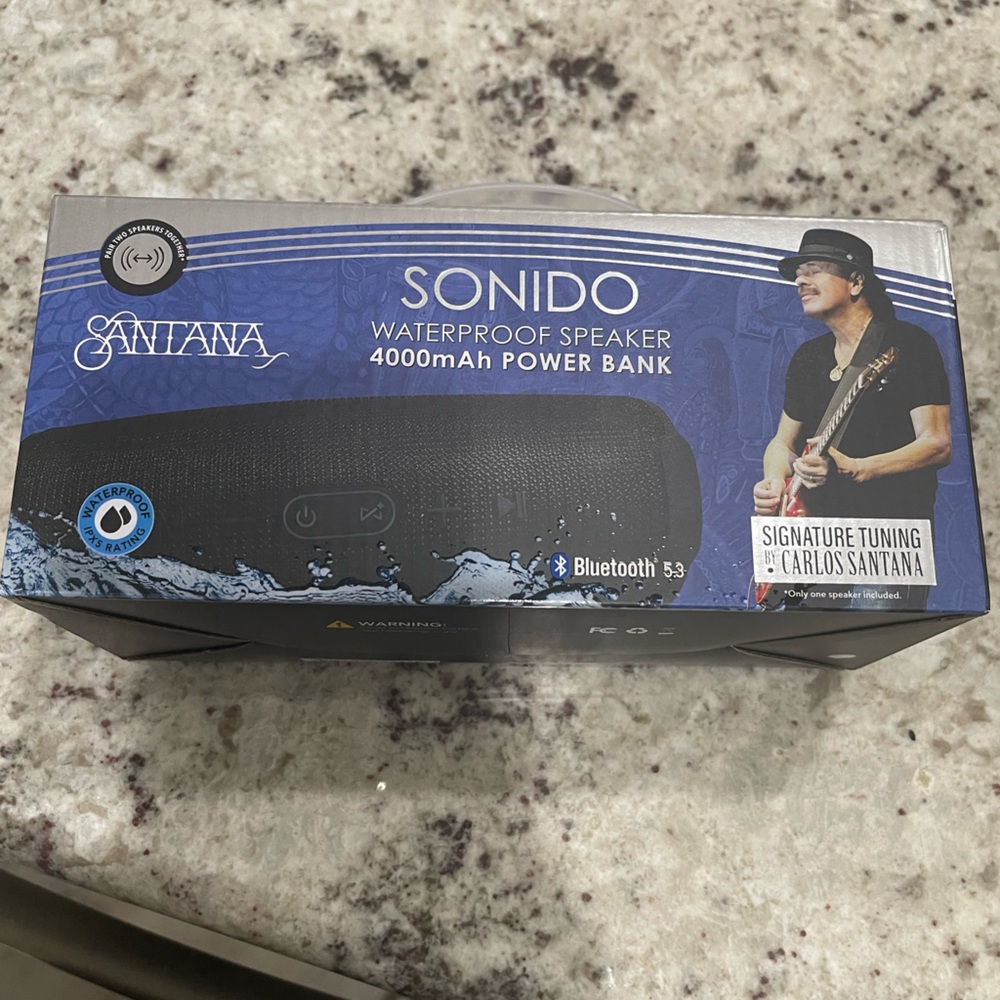Carlos Santana new speaker box black.